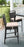 Armen Living Tropez Outdoor Patio Wicker Barstool With Water Resistant Beige Fabric Cushions