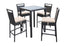 Armen Living Tropez Outdoor Patio Wicker Bar Set (table With 4 Barstools)