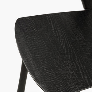 Oak Bok black dining chair