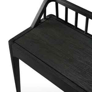 Spindle Black Ethnicraft oak bench