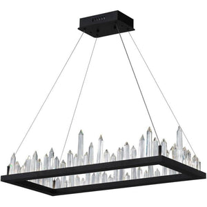 CWI Lighting - 1043P44-101-RC - LED Chandelier with Black Finish