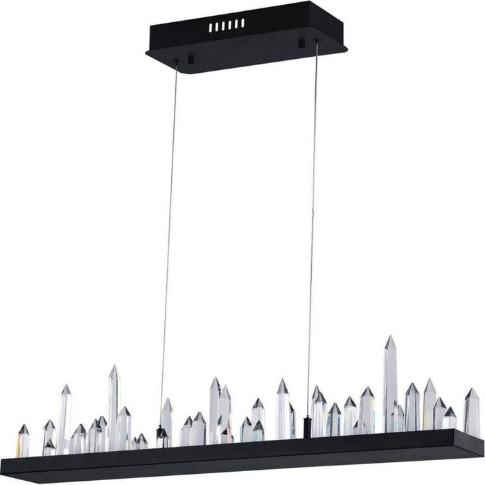 CWI Lighting - 1043P45-101-RC - LED Chandelier with Black Finish