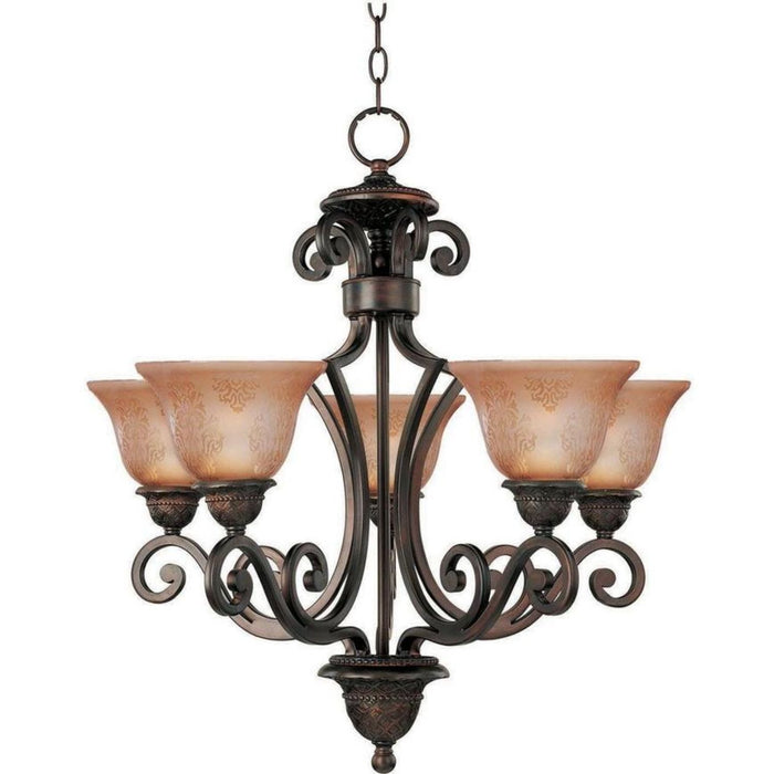 Maxim Lighting - 11244SAOI - Symphony - Five Light Chandelier