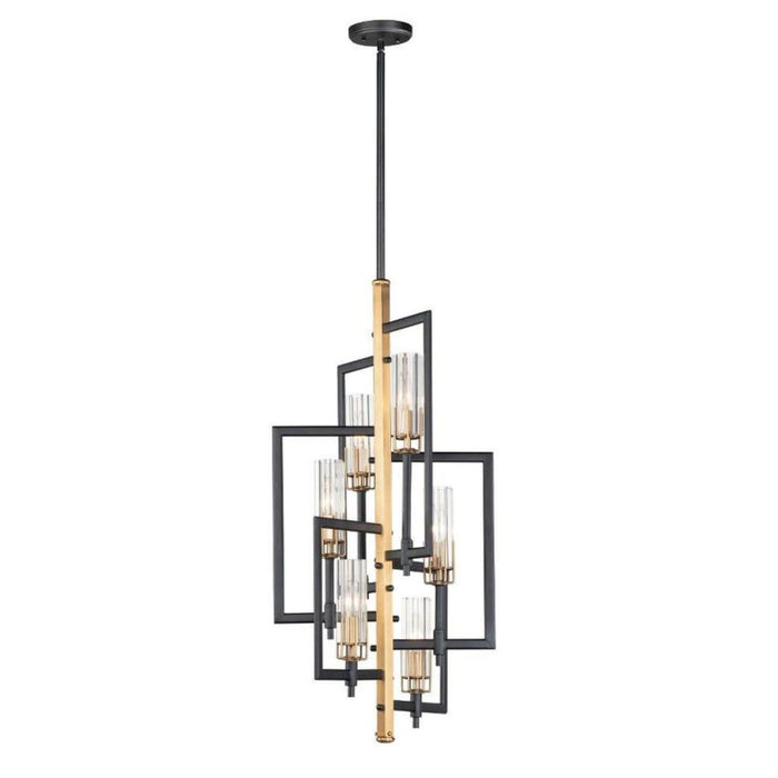 Maxim Lighting - 16116CLBKAB - Flambeau - Six Light Chandelier