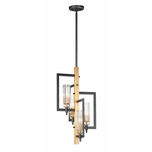 Maxim Lighting - 16114CLBKAB - Flambeau - Four Light Pendant