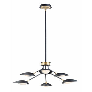 Maxim Lighting - 21696BKSBR - Scan - 35 Inch 39W 6 LED Pendant
