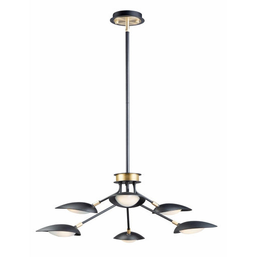 Maxim Lighting - 21696BKSBR - Scan - 35 Inch 39W 6 LED Pendant