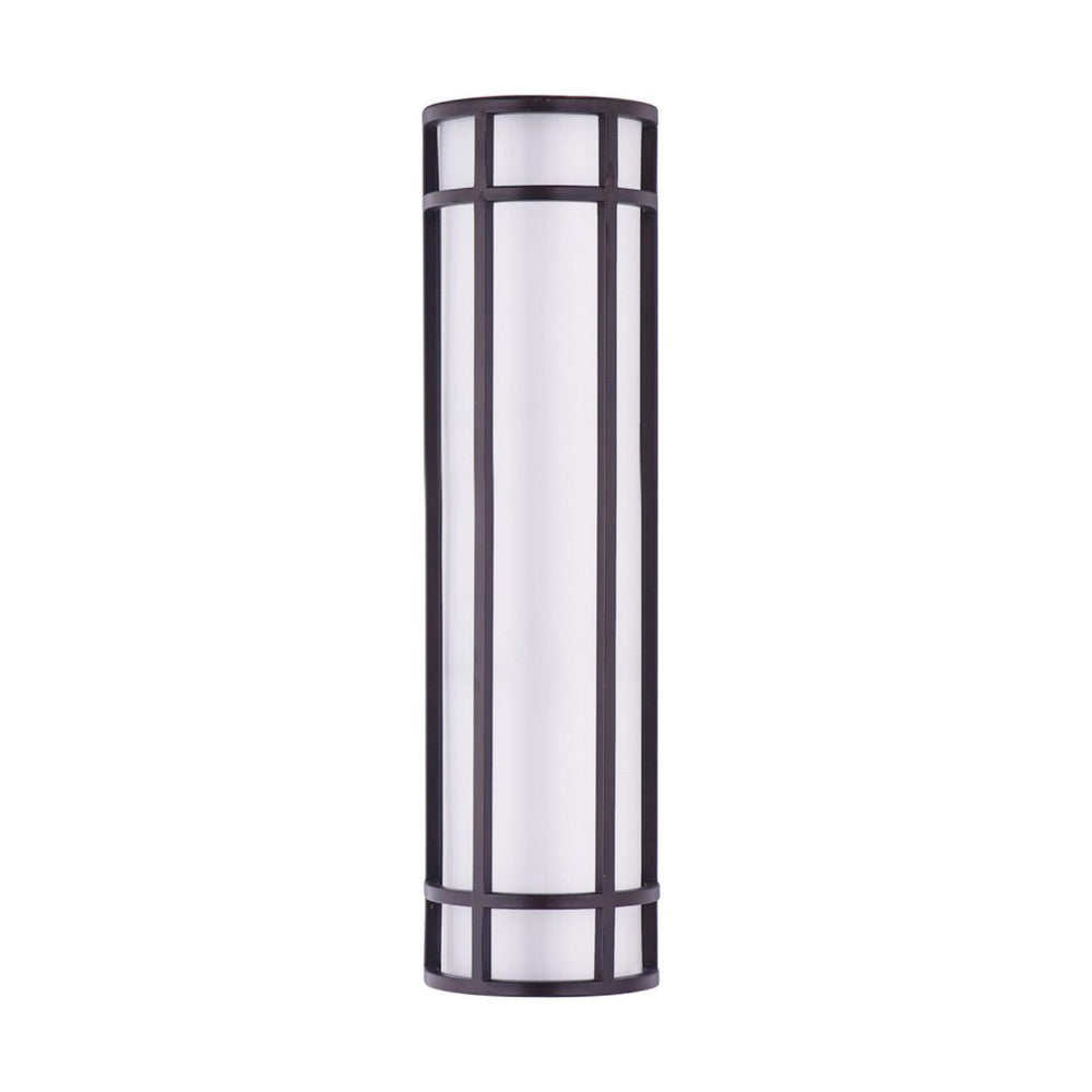 Maxim Lighting - 55575WTBZ - Moon Ray 24 Inch Outdoor Wall Lantern Stainless Steel/Opal Acrylic Approved for Wet Locations