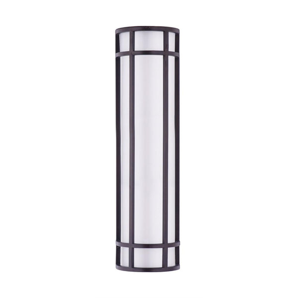 Maxim Lighting - 55575WTBZ - Moon Ray 24 Inch Outdoor Wall Lantern Stainless Steel/Opal Acrylic Approved for Wet Locations