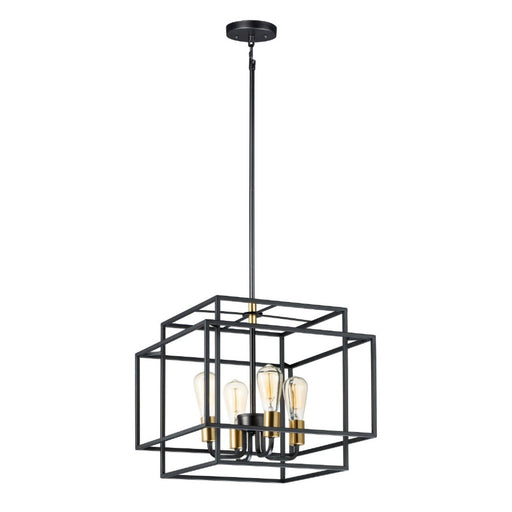 Maxim Lighting - 10247BKSBR - Liner - Four Light Pendant