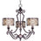 Maxim Lighting - 21153WHUB - Mondrian - Three Light Chandelier