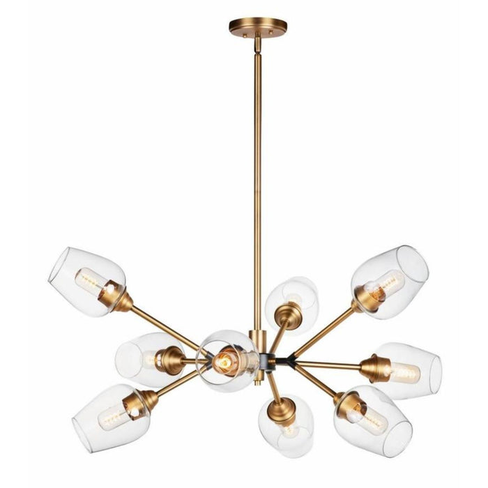 Maxim Lighting - 26345CLABBK - Savvy - Nine Light Chandelier