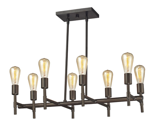Vintage 8 lights pendant lamp