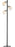 Paris floor lamp - brushed nickel