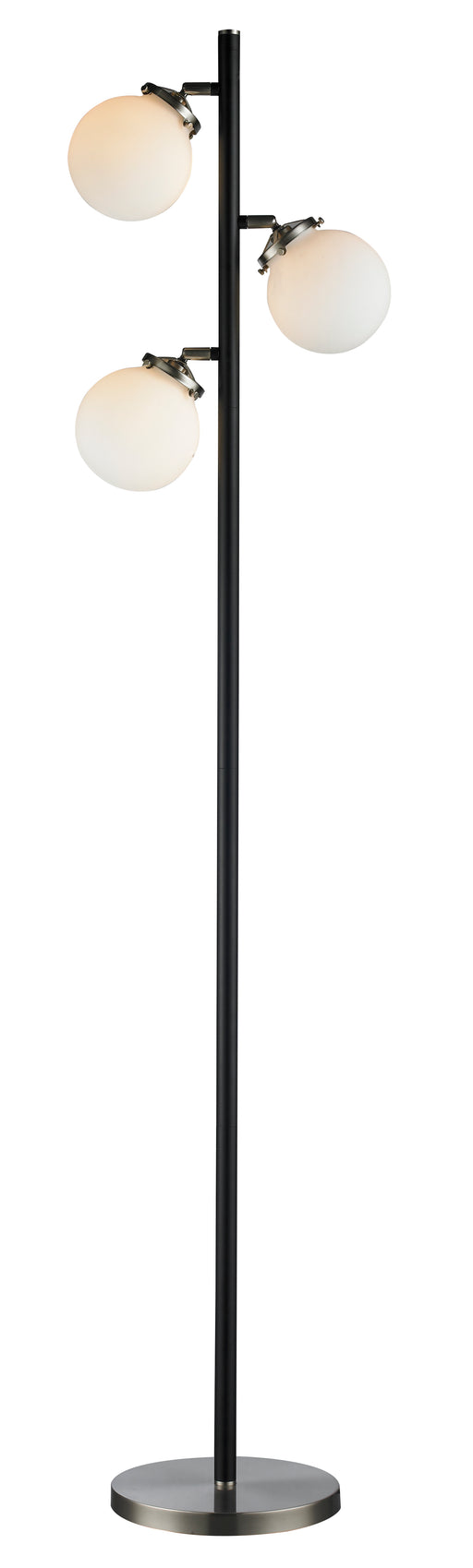 Paris floor lamp - brushed nickel