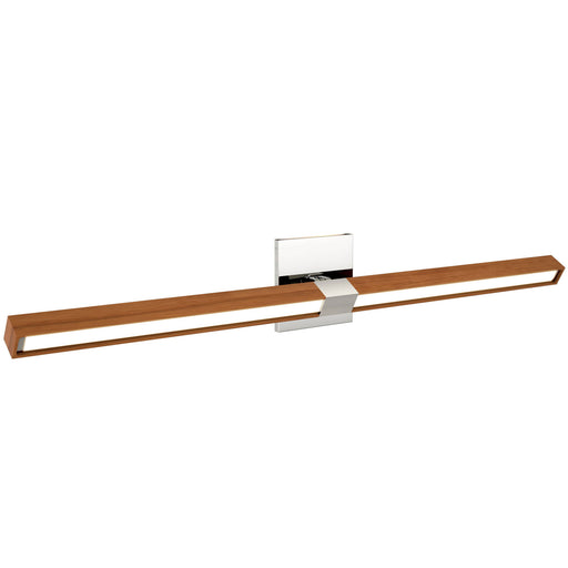 Tie Stix Wood Horizontal Adjustable Wall Light 34 Inches