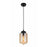 CWI Lighting - 5570P7C - AMBER - 1 Light Mini Pendant with Transparent Amber Shade