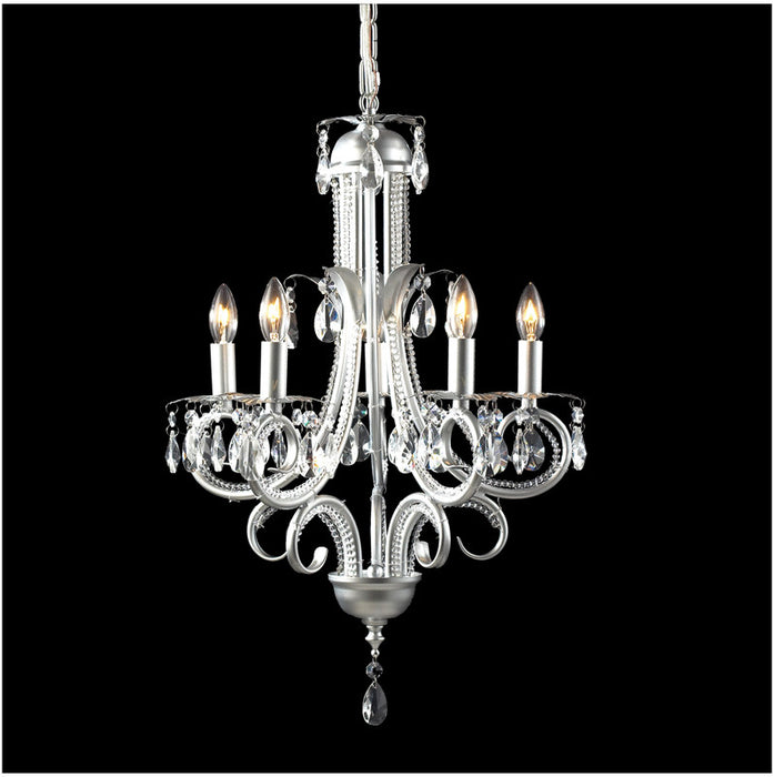 Pearl 5 Light Crystal Chandelier