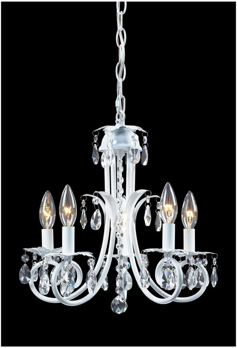 Pearl 5 Light Crystal Chandelier