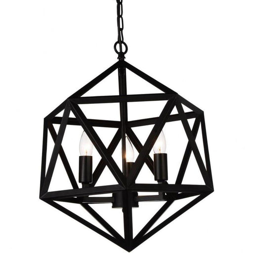 CWI Lighting - 9641P20-4-101 - 4 Light Chandelier with Black Finish