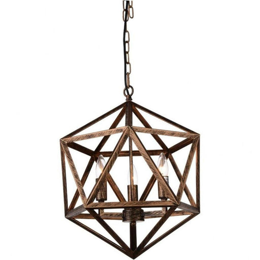 CWI Lighting - 9641P20-4-128 - 4 Light Chandelier with Antique forged copper Finish