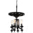 CWI Lighting - 9721P17-4-187 - 4 Light Chandelier with Gray Finish