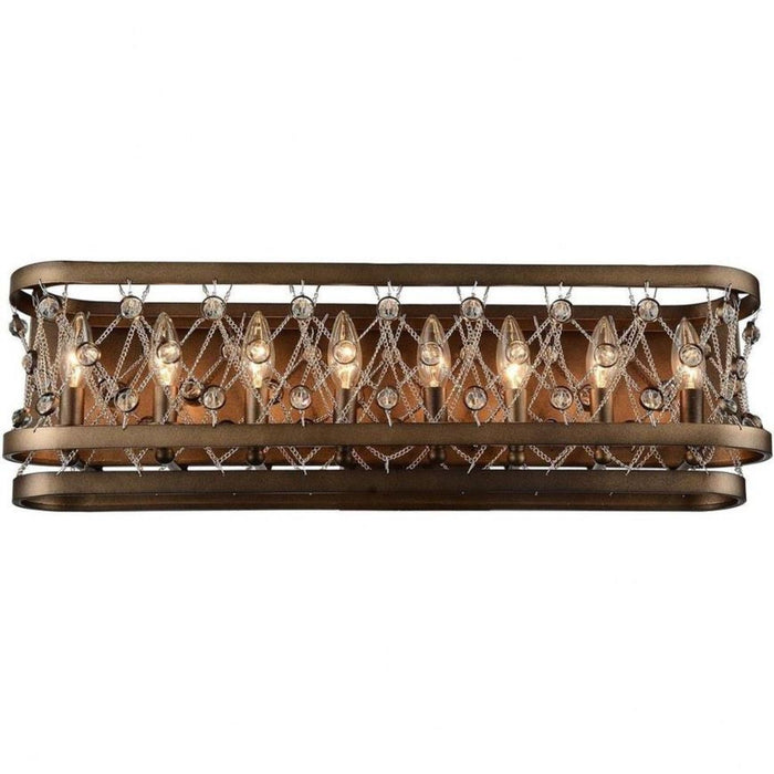 CWI Lighting - 9907W28-8-206 - 8 Light Wall Sconce with Speckled Bronze finish