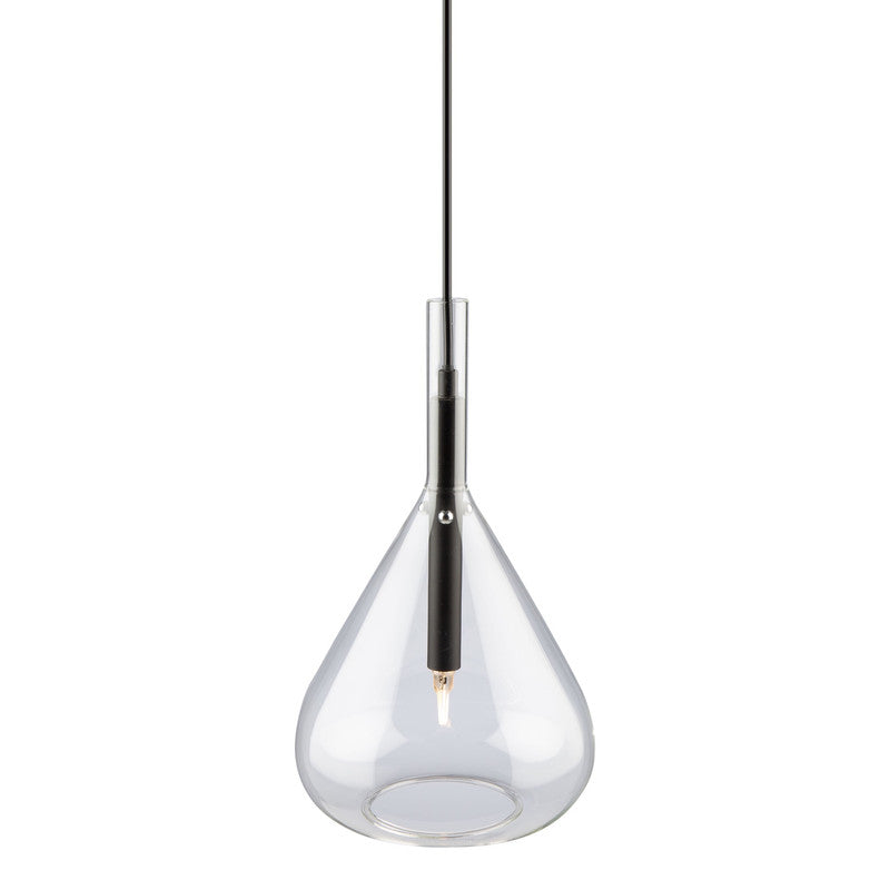 Conic 1 Light Pendant Black