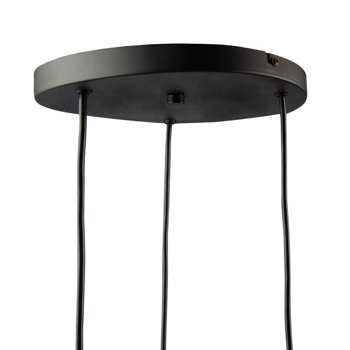 Conic 3 Light Pendant Black