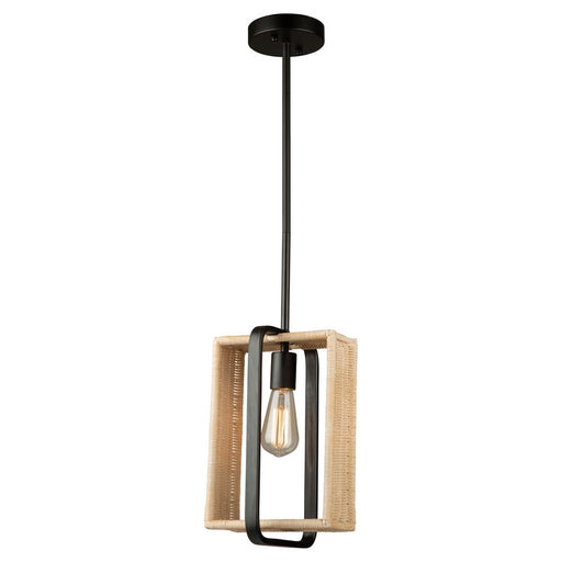 Perris 1 Light Pendant Black