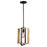 Perris 1 Light Pendant Black