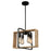 Perris 4 Light Pendant Black