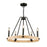 Perris 5 Light Chandelier Black