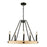 Perris 5 Light Chandelier Black