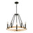 Perris 5 Light Chandelier Black