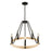 Perris 5 Light Chandelier Black