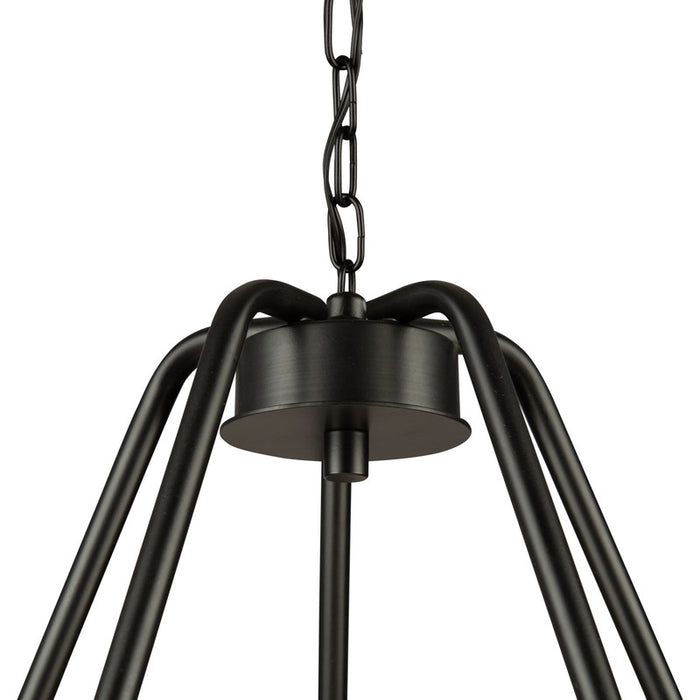 Perris 5 Light Chandelier Black