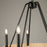 Perris 5 Light Chandelier Black