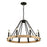 Perris 8 Light Chandelier Black