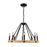 Perris 8 Light Chandelier Black