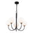 Bistro Collection Chandelier, Black