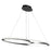 Gemini 38W LED Pendant Black and Nickel