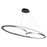 Gemini 38W LED Pendant Black and Nickel