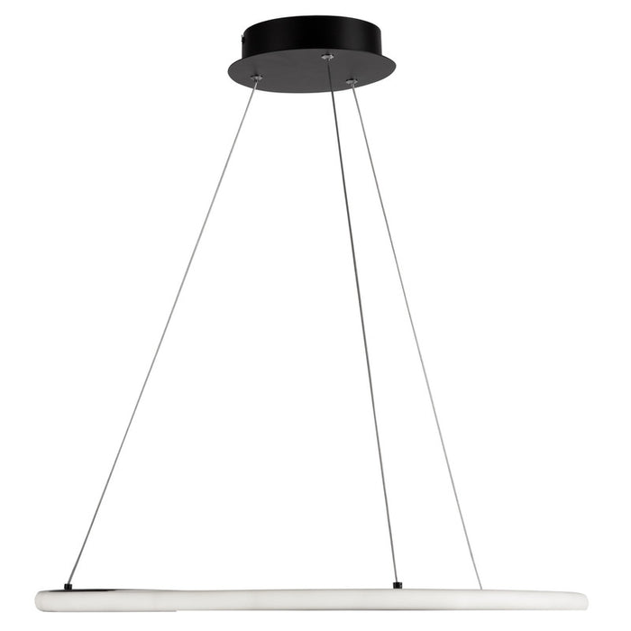 Gemini 32W LED Pendant Black and Nickel