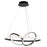 Gemini 32W LED Pendant Black and Nickel