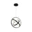 Sienna 30W LED Orb Pendant Black