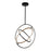 Trilogy Collection Integrated LED Pendant, Black & Brass