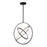 Trilogy Collection Integrated LED Pendant, Black & Brass