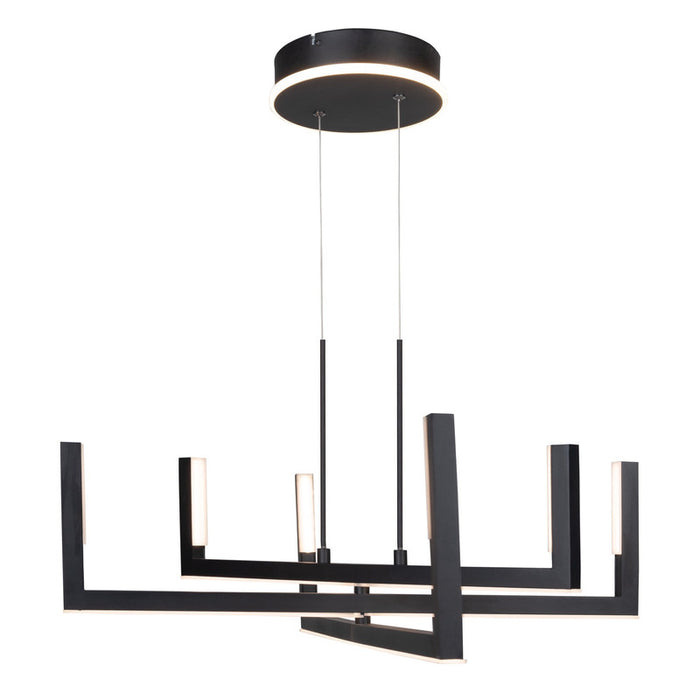 Silicon Valley Collection Integrated LED Chandelier, Black, Large