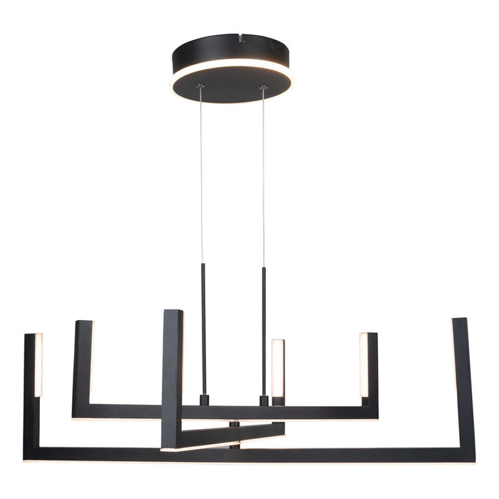 Silicon Valley Collection Integrated LED Chandelier, Black, Large